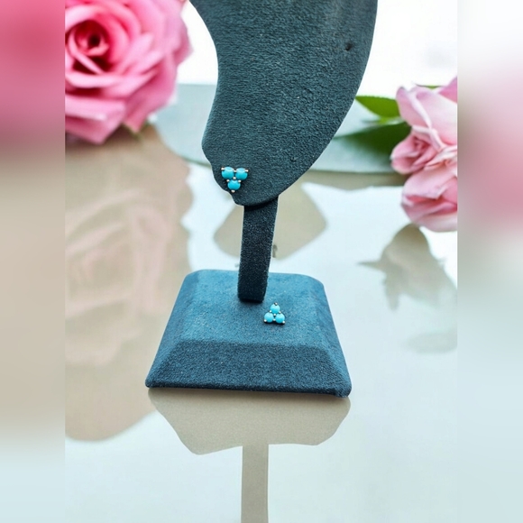 Turquoise Trinity Earrings - Picture 5 of 5